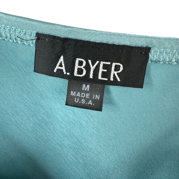 Y2K Babydoll Cami Top Womens Medium Empire Waist Glam Fairy Satin Braided Straps - Picture 6 of 8